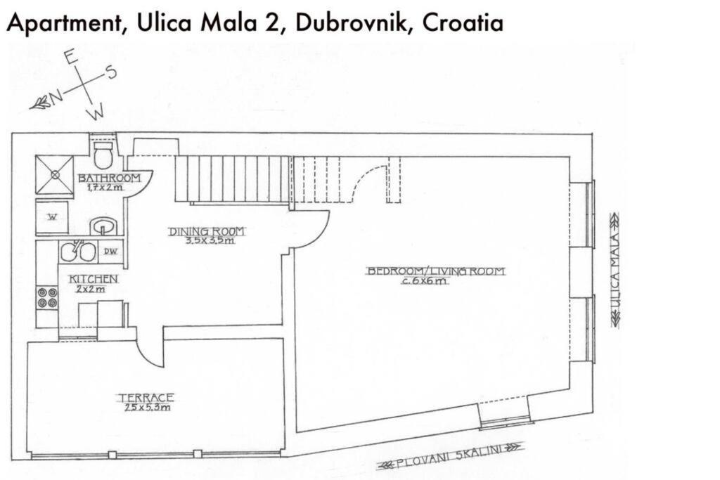 1-Bdrm With Terrace In The Old Town Apartamento Dubrovnik Exterior foto
